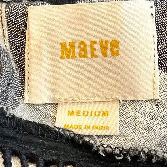 Maeve {Anthropologie} Dress Tunic plaid kimono size Medium - Picture 8 of 9